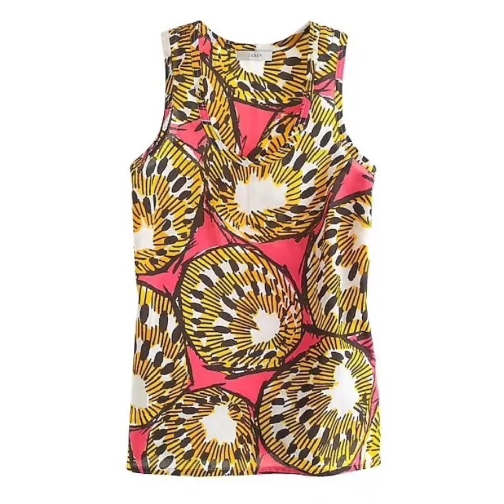 J. Crew Women’s Ratti Electric Kiwi Top Size 0